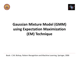 Gaussian Mixture Model (GMM) using Expectation Maximization