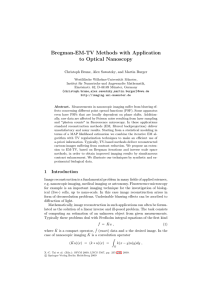 Bregman-EM-TV Methods with Application to Optical Nanoscopy