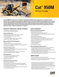 Key Features and Benefits for Cat 950M Wheel Loader