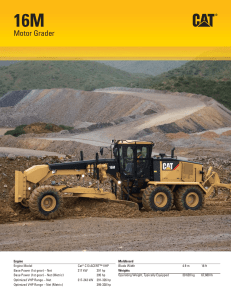 16M Motor Grader Specifications