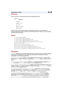 fmincon matlab nonlinear constraints