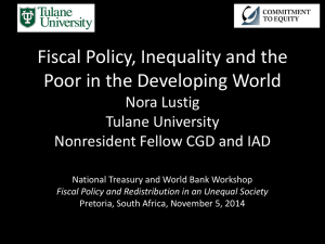 Lustig Fiscal Policy and Inequality - 5 November