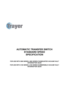 AUTOMATIC TRANSFER SWITCH STANDARD SPEED