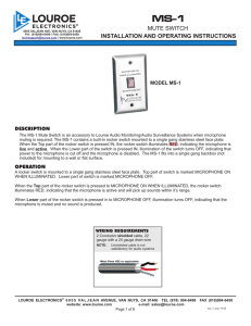 mute switch installation and operating instructions