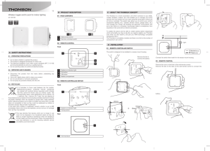 Wireless toggle switch pack for indoor lighting