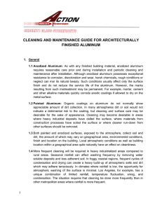 cleaning and maintenance guide for architecturally finished aluminum