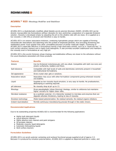 Acusol 823 -- Technical Data Sheet