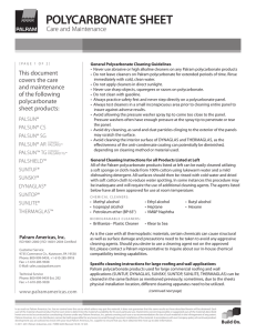 polycarbonate sheet