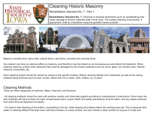 Cleaning Historic Masonry
