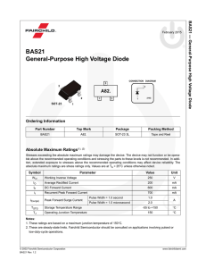 BAS21 - General-Purpose High Voltage Diode