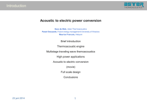Presentation Acoustic to electric conversion