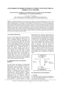 Conversion Of Dissipated Heat Energy Into Electrical Energy