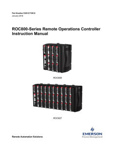 ROC800-Series Remote Operations Controller Instruction Manual