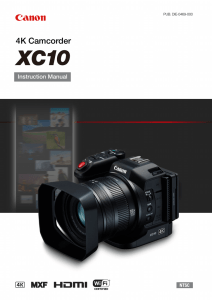Canon XC10 - User Manual