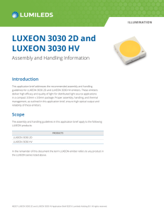 LUXEON 3030 2D and LUXEON 3030 HV
