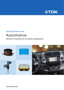 Application Guide Automotive Convenience