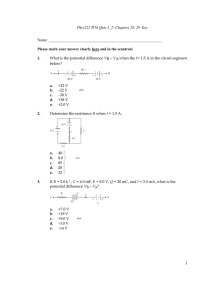 Phys222 W16 Quiz 3_2: Chapters 28, 29 Key Name: Please mark