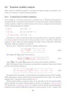 6.3 Transient stability analysis