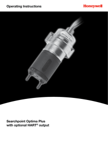 Searchpoint Optima Plus with optional HART® output Operating