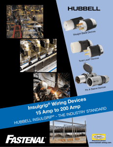 Insulgrip ® Wiring Devices 15 Amp to 200 Amp