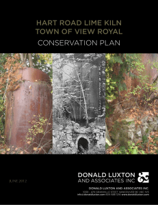 Hart Road Lime Kiln Conservation Plan