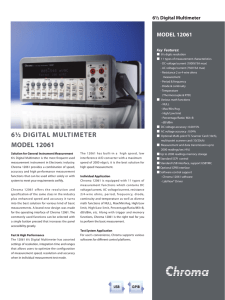 6½ DIGITAL MULTIMETER MODEL 12061