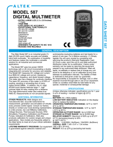 model 587 digital multimeter