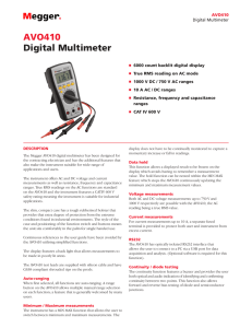 AVO410 Digital Multimeter