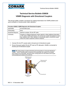 030630 VSWR Diagnostics w/Directional Couplers