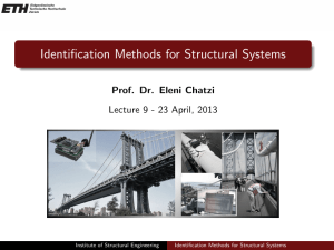 Identification Methods for Structural Systems