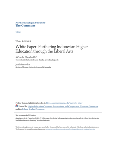 White Paper: Furthering Indonesian Higher