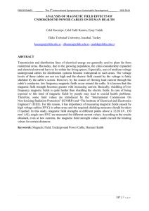 ANALYSIS OF MAGNETIC FIELD EFFECTS OF UNDERGROUND