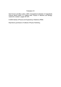 Computational estimation of magnetically induced electric fields