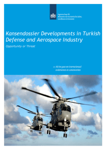 Kansendossier Developments in Turkish Defense and Aerospace