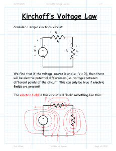 Kirchoff`s Voltage Law