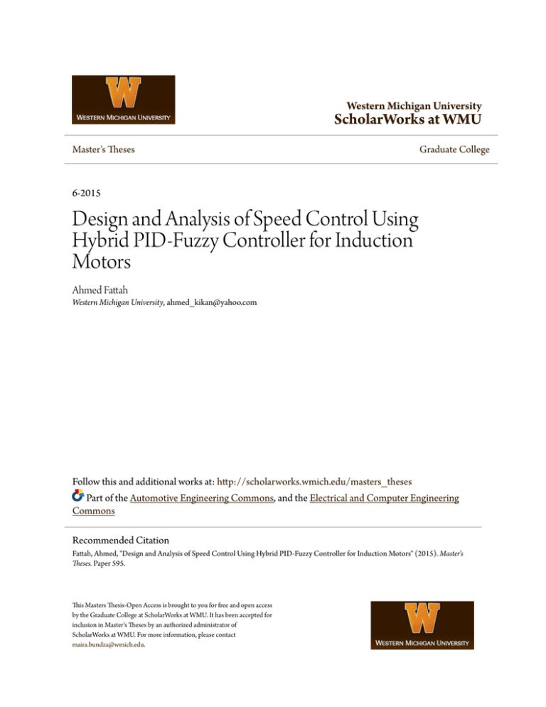 Design and Analysis of Speed Control Using Hybrid PID