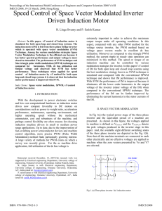 Speed Control of Space Vector Modulated Inverter Driven Induction