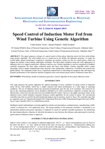 Speed Control of Induction Motor Fed from Wind Turbine