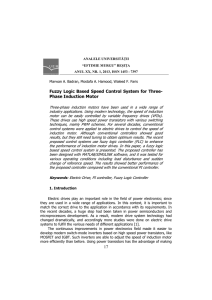 17 Fuzzy Logic Based Speed Control System for Three