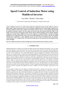 Speed Control of Induction Motor using Multilevel Inverter