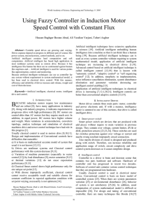 Using Fuzzy Controller in Induction Motor Speed