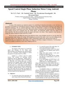 Speed Control Single Phase Induction Motor Using Android Phone