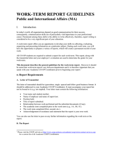 work-term report guidelines - uOttawa CO