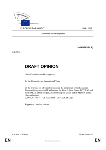 en en draft opinion - European Parliament