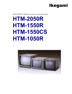 HTM-2050R HTM-1550R HTM-1550CS HTM-1050R