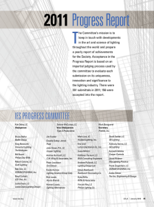 2011 Progress report - Illuminating Engineering Society