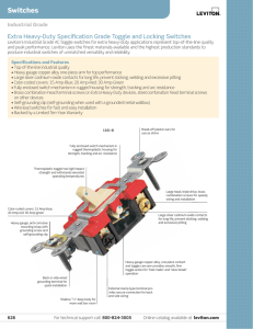 Technical Datasheet - Rexel Canada Atlantic