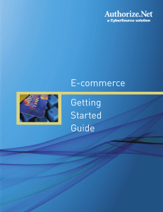 E-commerce Getting Started Guide