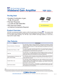 Wideband Gain Amplifier