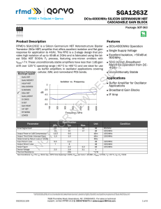 SGA-1263Z Data Sheet
